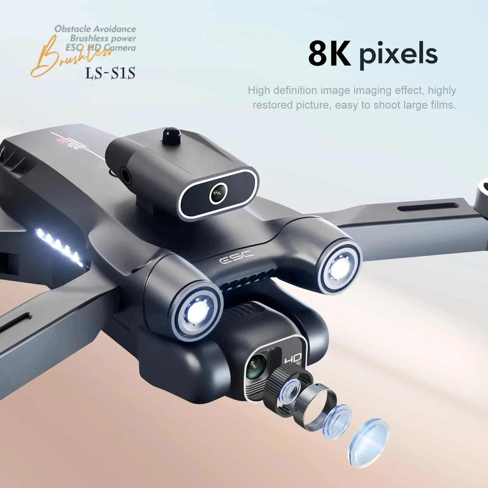 S1S Drone kamera GPS 5G 8K pro - Drone Multispectral ulasan dan harga