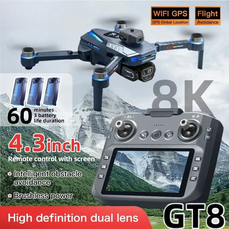 Drone GT8 Original 8K Profesio - Drone Surveying ulasan dan harga