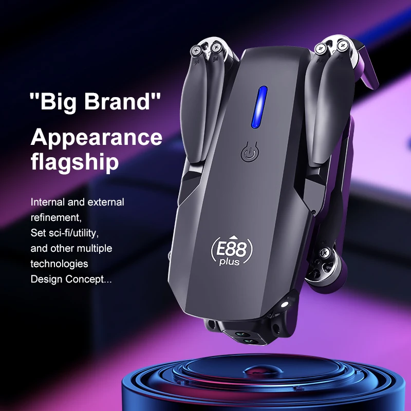 Drone Quadcopter E88 Plus baru - Drone Lidar ulasan dan harga