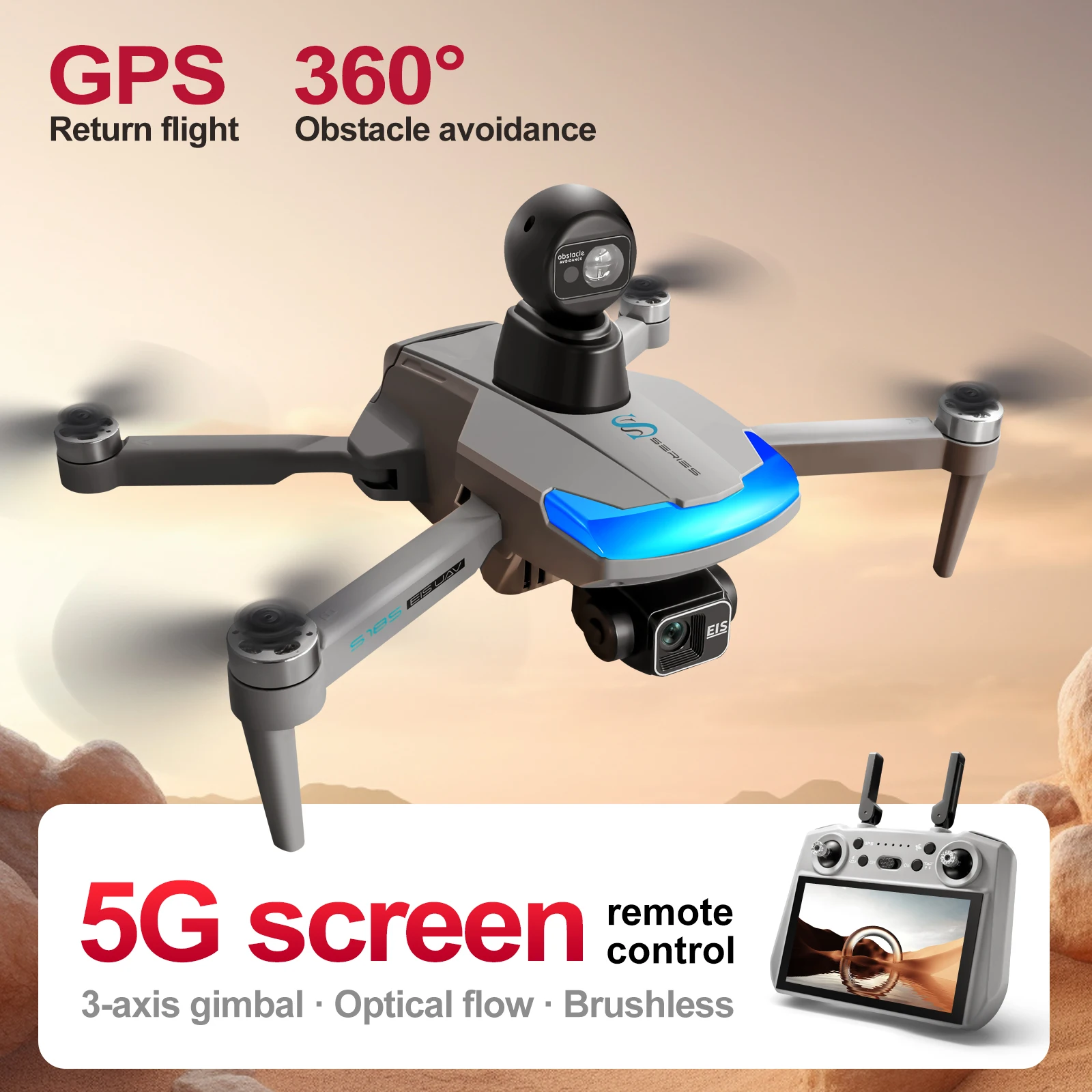 S185 Drone Profesional 2.7K HD - Drone Multispectral ulasan dan harga