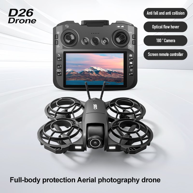 Drone D26 4K Aerial HD 180 °   - Drone Cinematic ulasan dan harga